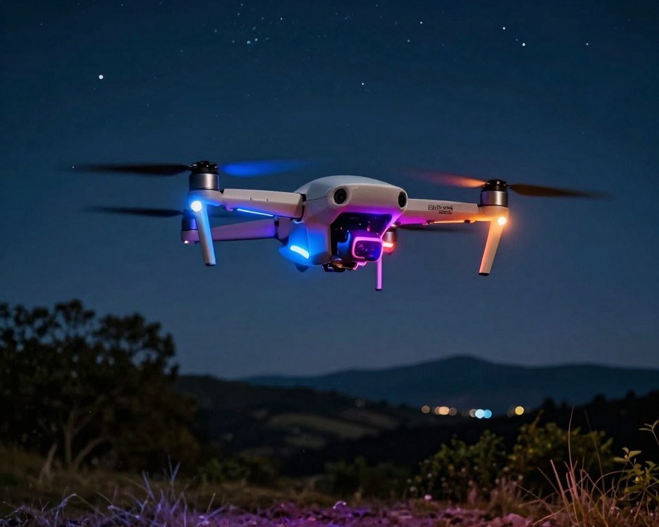 dron con luces LED