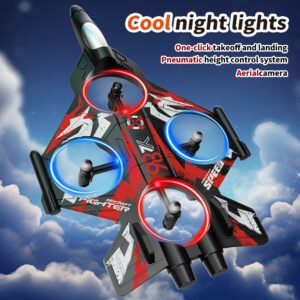 Nuevo YL86 RC avión de espuma 2,4G WIFI RC Fighter acrobacias helicóptero con luces LED de colores avión niños regalo de Navidad
